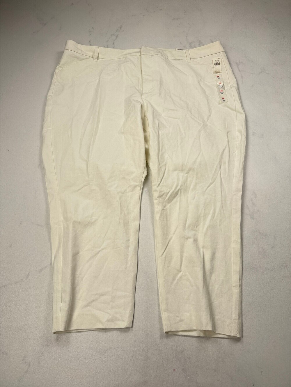 Old Navy Pixie Capri Pants Alabaster Modern Classic High Rise - Womens 28 Plus